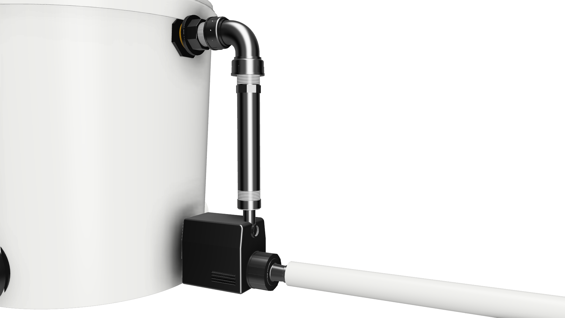 RDWC Pro Hydroponik-System mit 4 Töpfen à 20 L & Rücklaufzirkulation