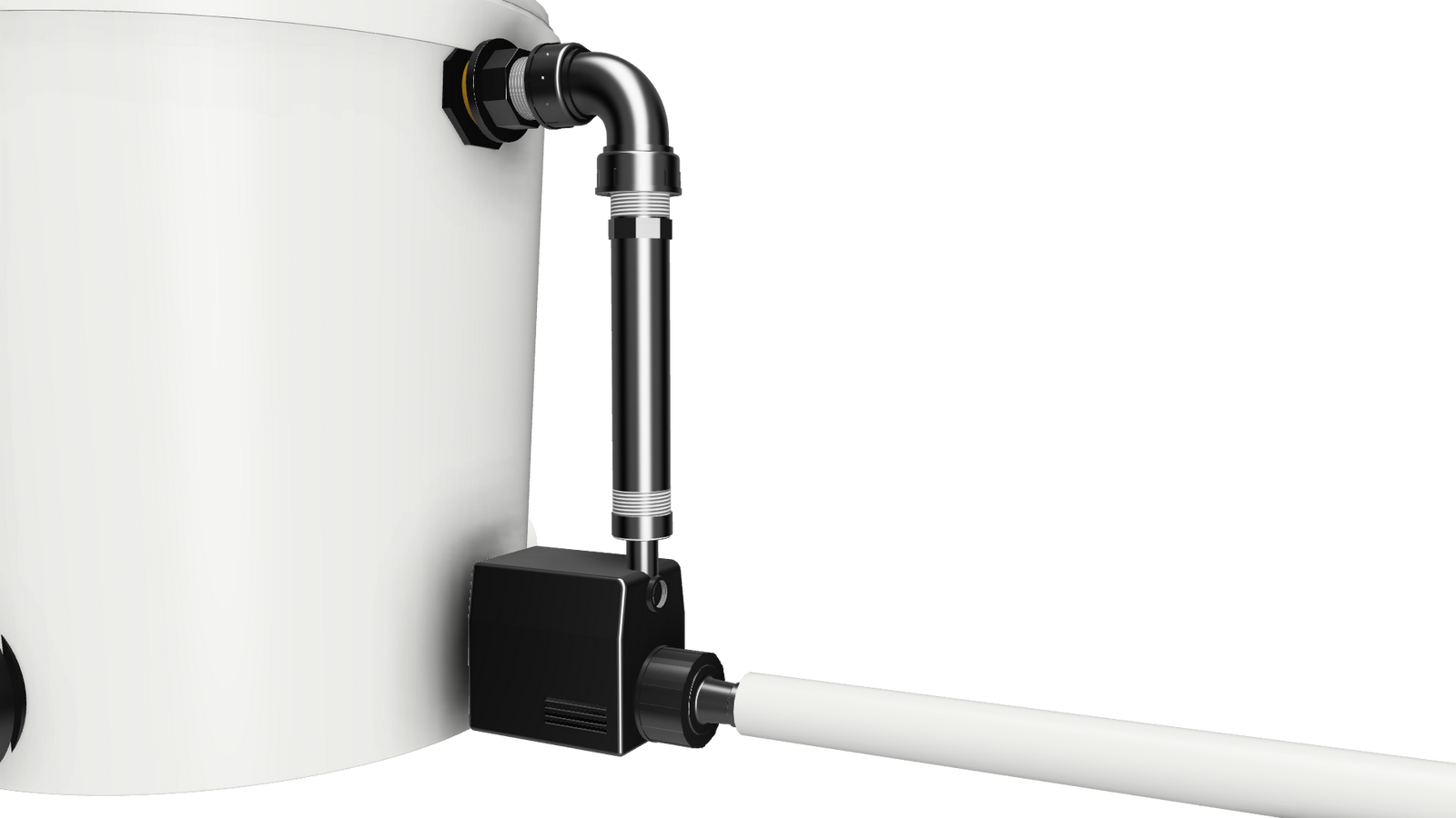 RDWC Pro Hydroponik-System mit 4 Töpfen à 20 L & Rücklaufzirkulation