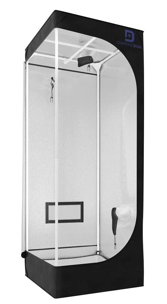 grow zelt 60x60x160 DiamondBox SL60 – Kompaktes Growzelt 60×60×160 cm mit Mylar & Gestänge – WonderGrow Hamburg