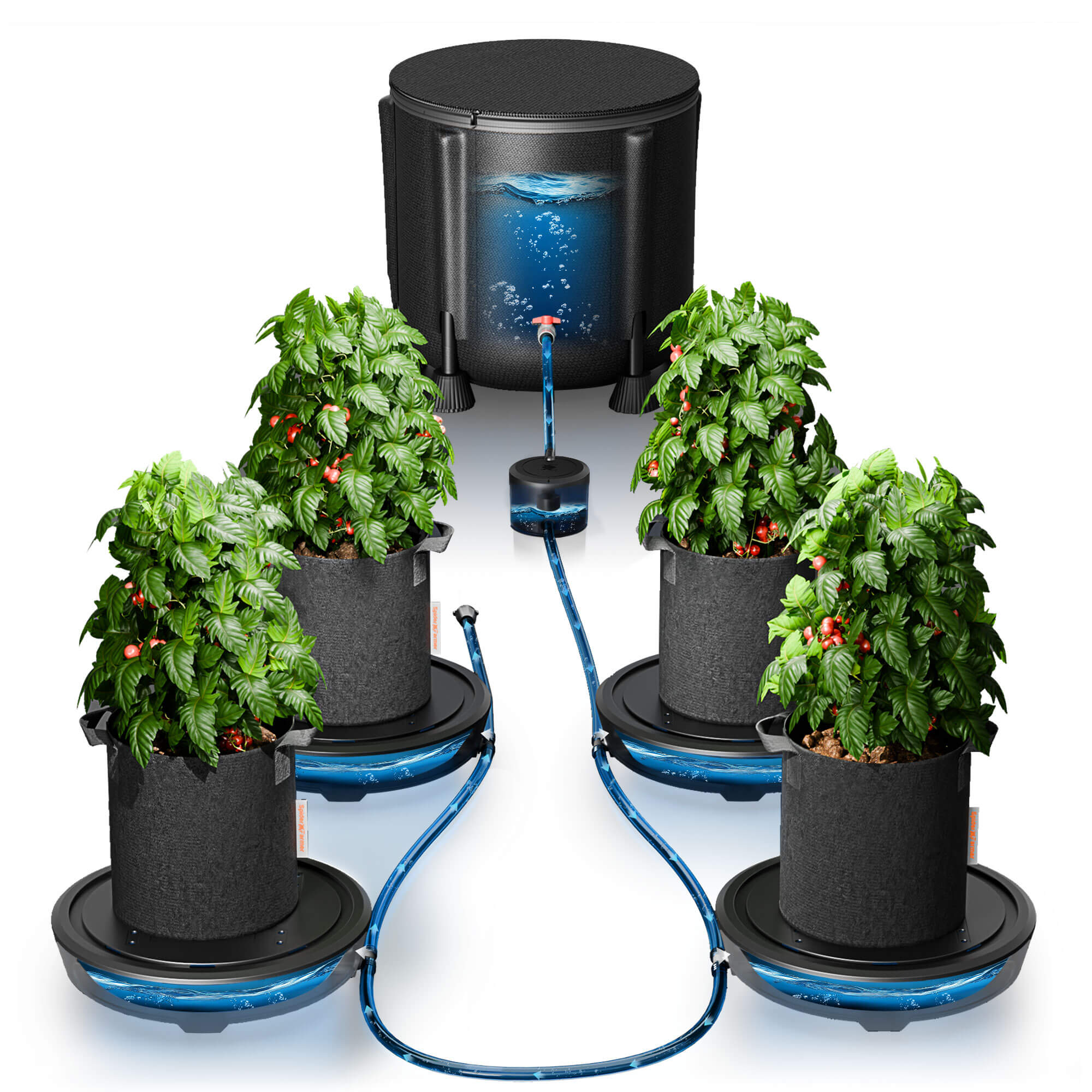 Automatisches Spider Farmer Bewässerungssystem für Indoor-Grow – gleichmäßige Wasserverteilung und einfache Steuerung