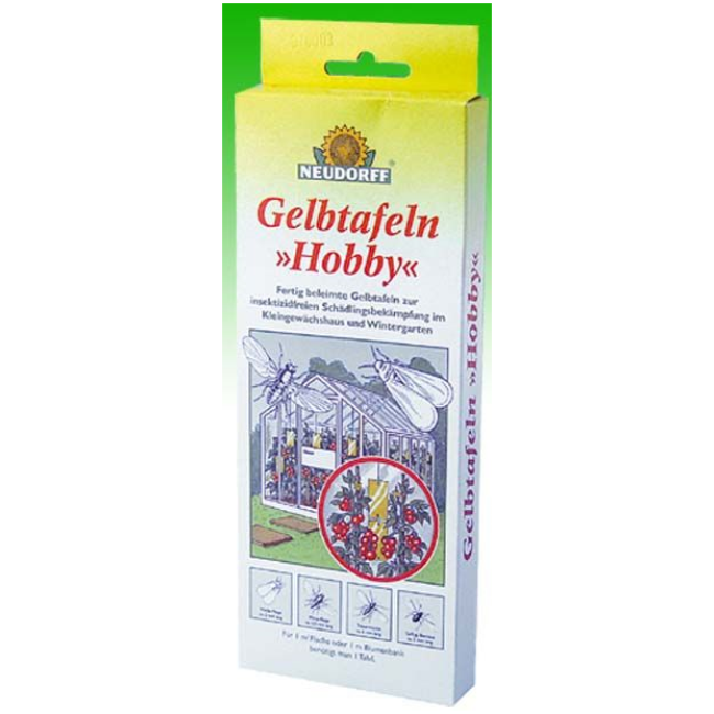 Gelbtafeln 7,5 × 20 cm – Insektenfallen (7 Stück) gegen Trauermücken & Weiße Fliegen