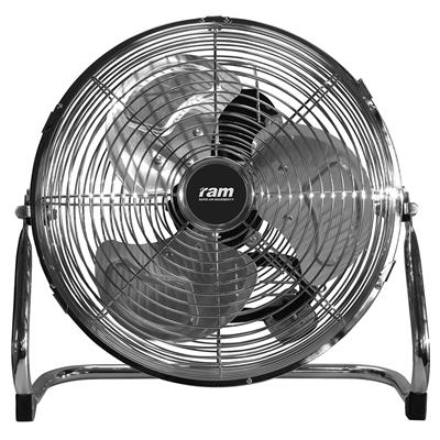 RAM Bodenventilator, 30 cm Ventilatorkopf, 3 Geschwindigkeitsstufen 55Watt