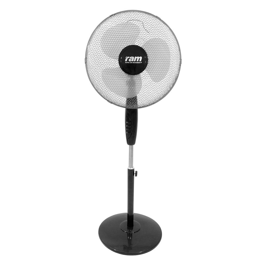 RAM pedestal fan 400mm, 3 speed levels