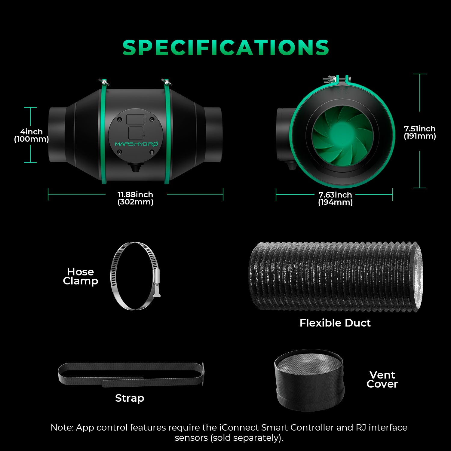 Mars Hydro TS 600 Growbox Komplettset mit 60×60 cm Zelt & 100W LED für Anfänger