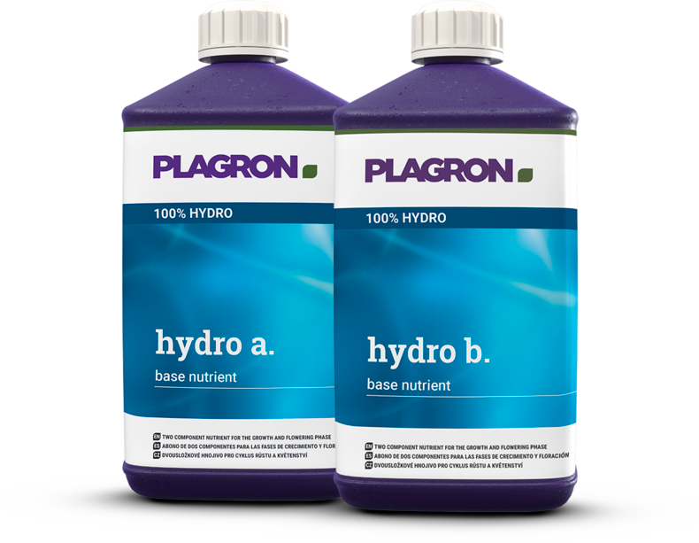 Plagron Hydro A & B – Professioneller Zweikomponenten-Dünger für den Einsatz in hydroponischen Systemen während der Wachstums- und Blütephase