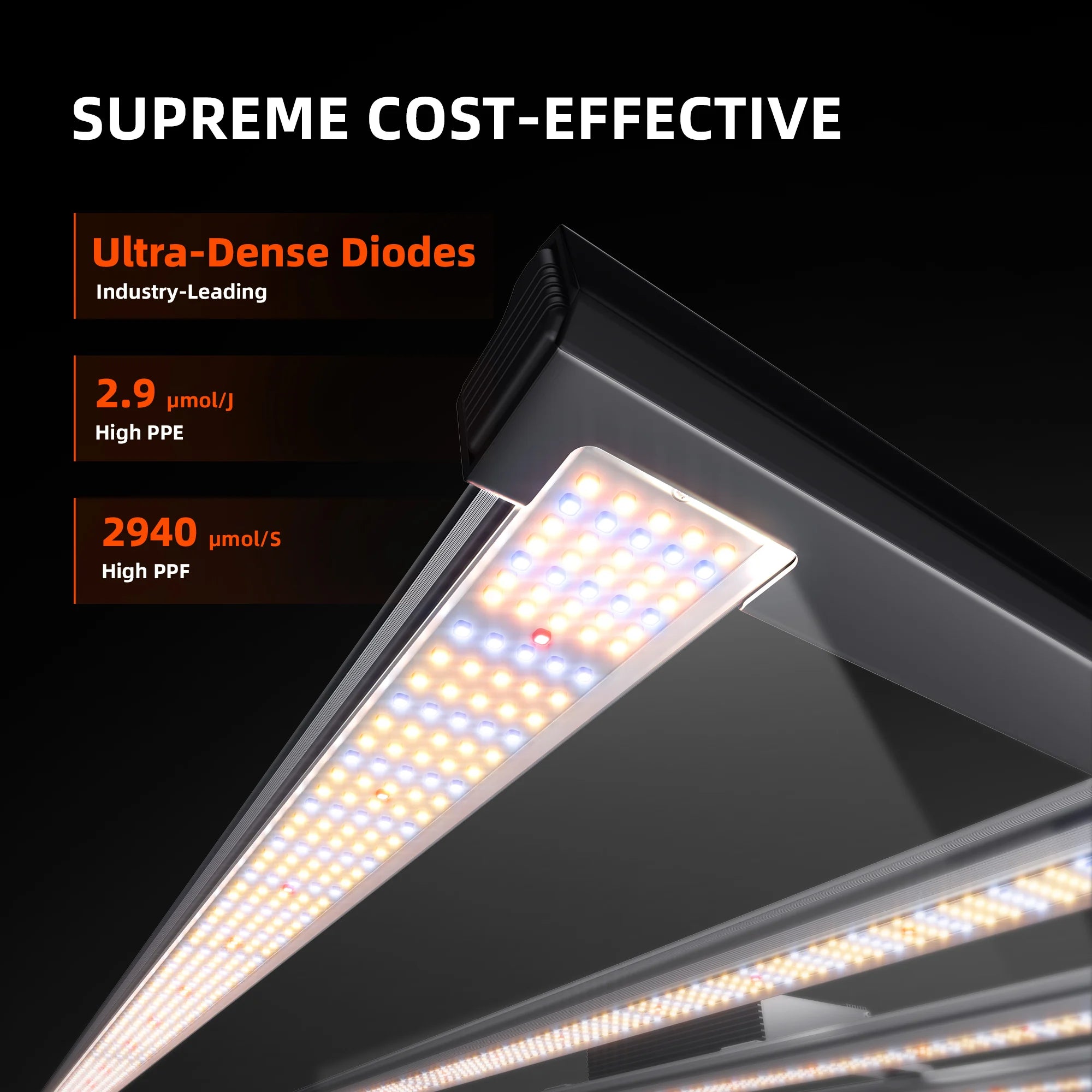 Spider Farmer G1000W LED Growlampe mit App-Steuerung für 150x150 cm Zelte