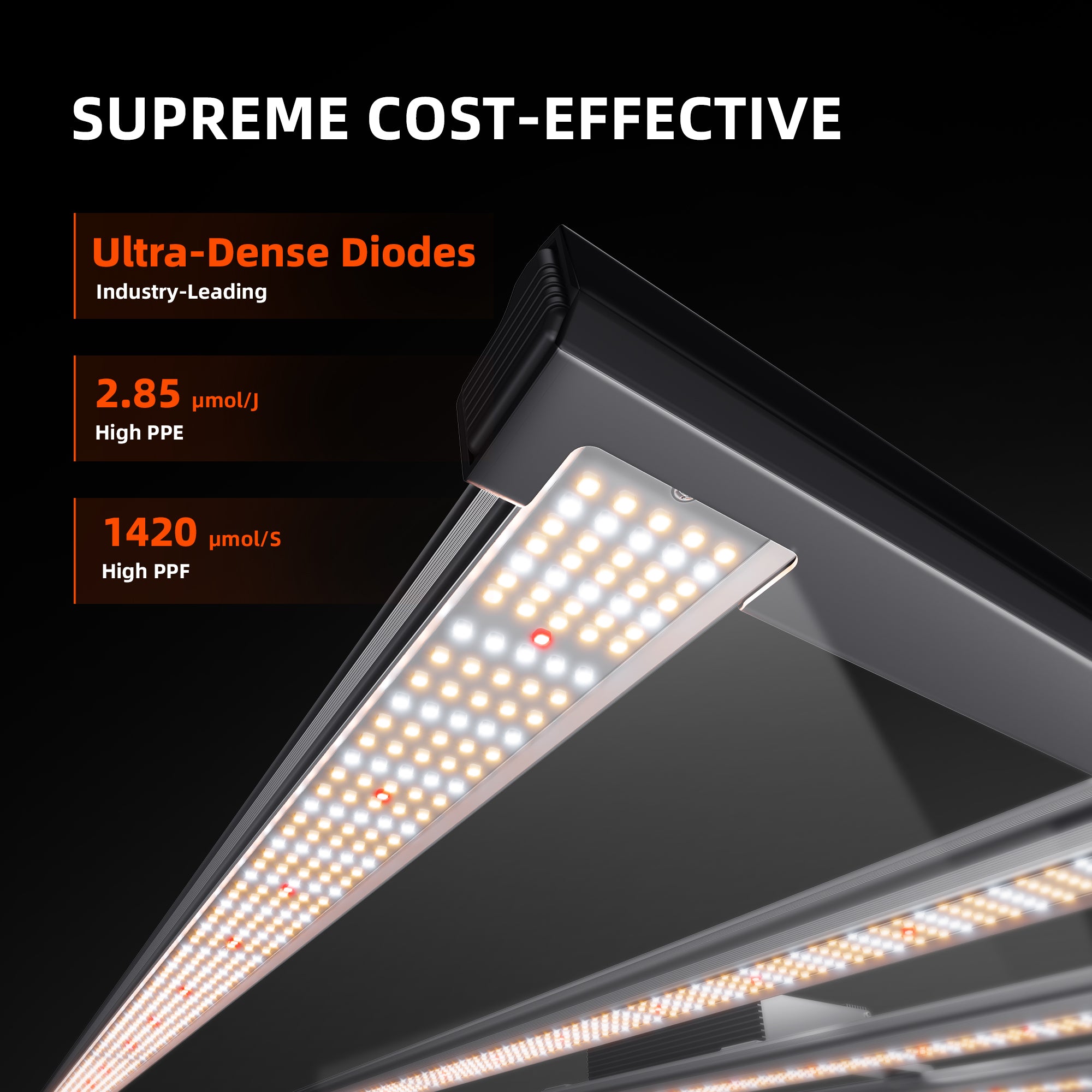 Spider Farmer G5000 LED Growlampe 480W mit App-Steuerung für 120x120 cm