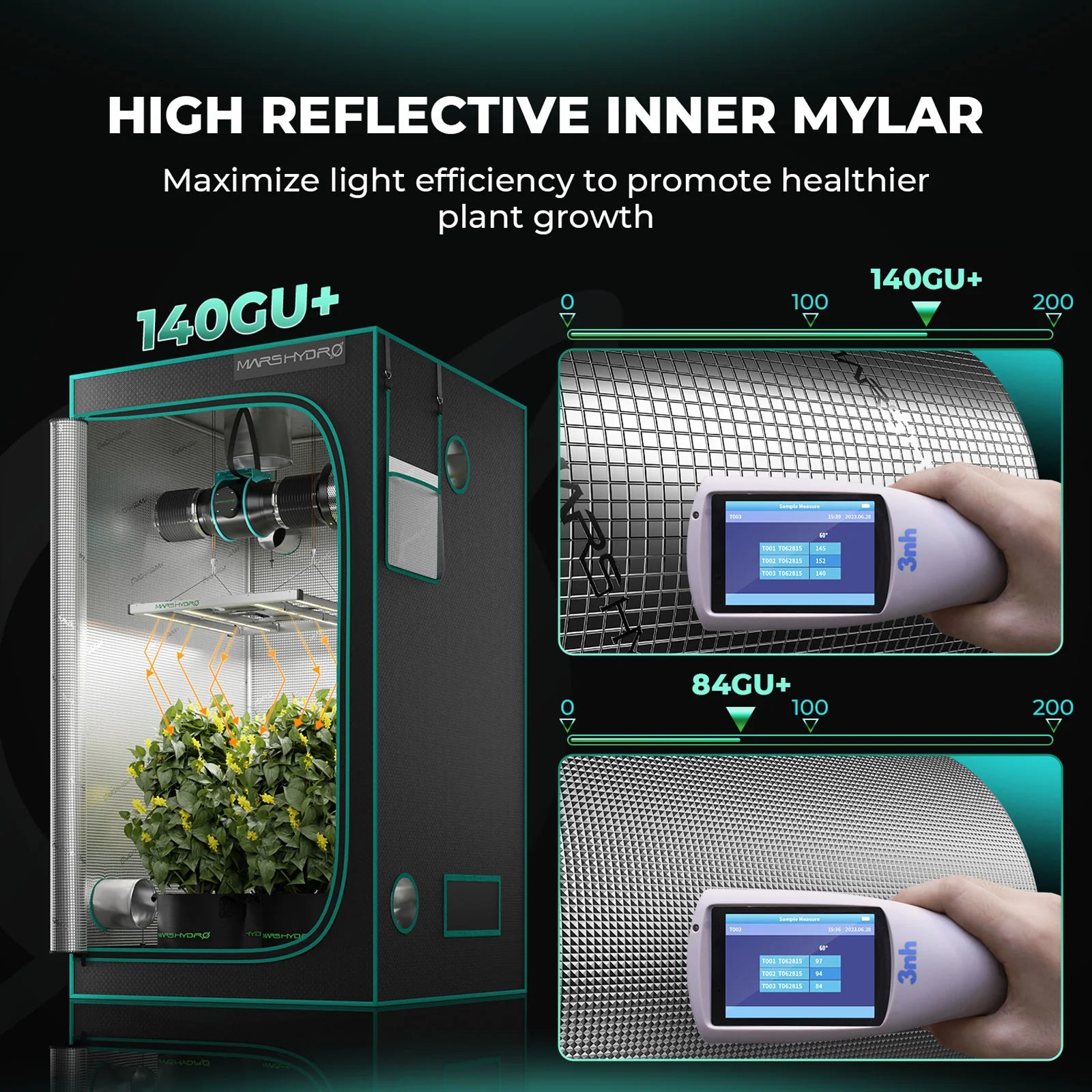 grow tent 240x240x200 Mars Hydro Grow Tent 240×240×200 cm – XXL indoor grow box – WonderGrow Hamburg