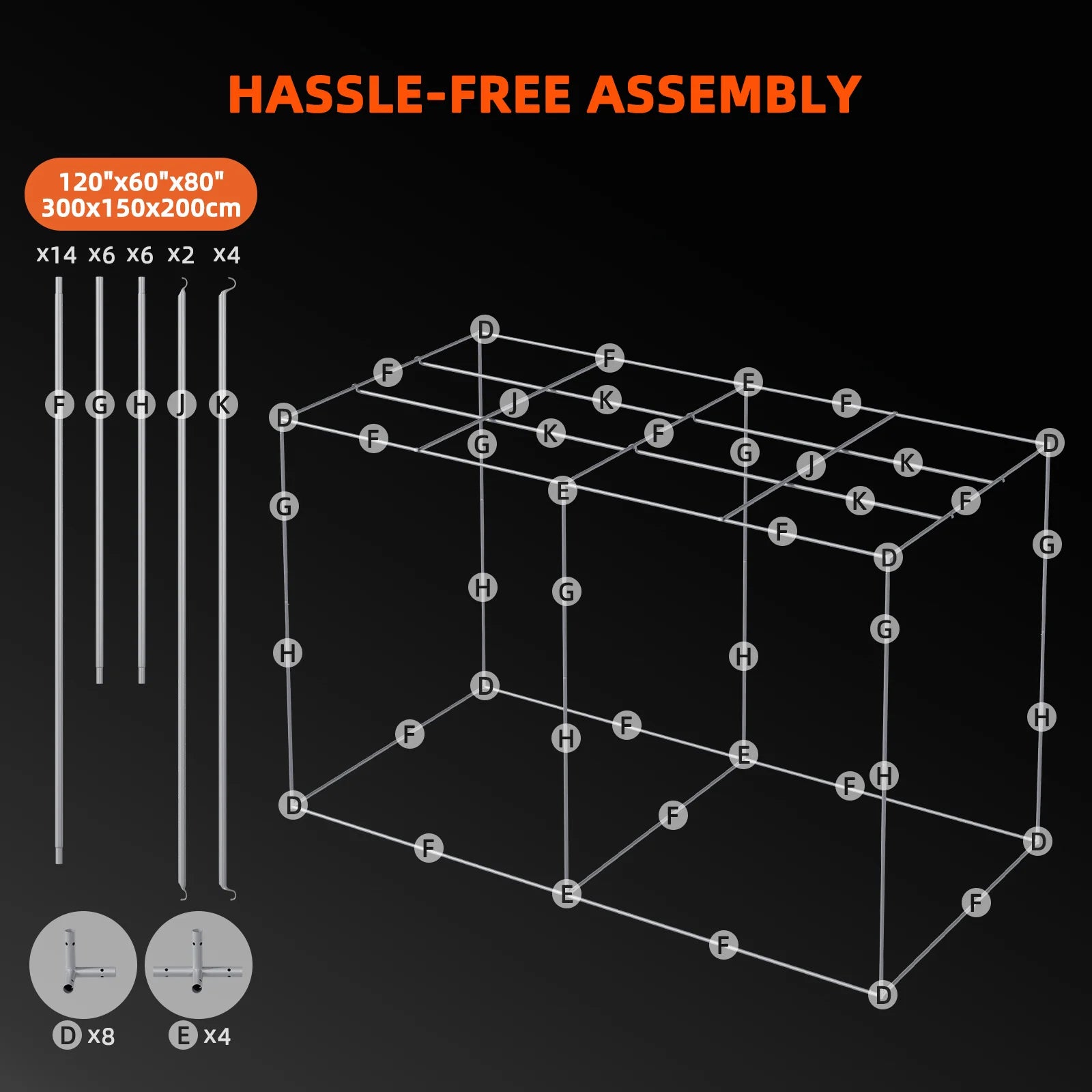 Spider Farmer Growzelt 120×60×150 cm – kompaktes Indoor-Growzelt mit 1680D Stoff & Mylar-Innenbeschichtung