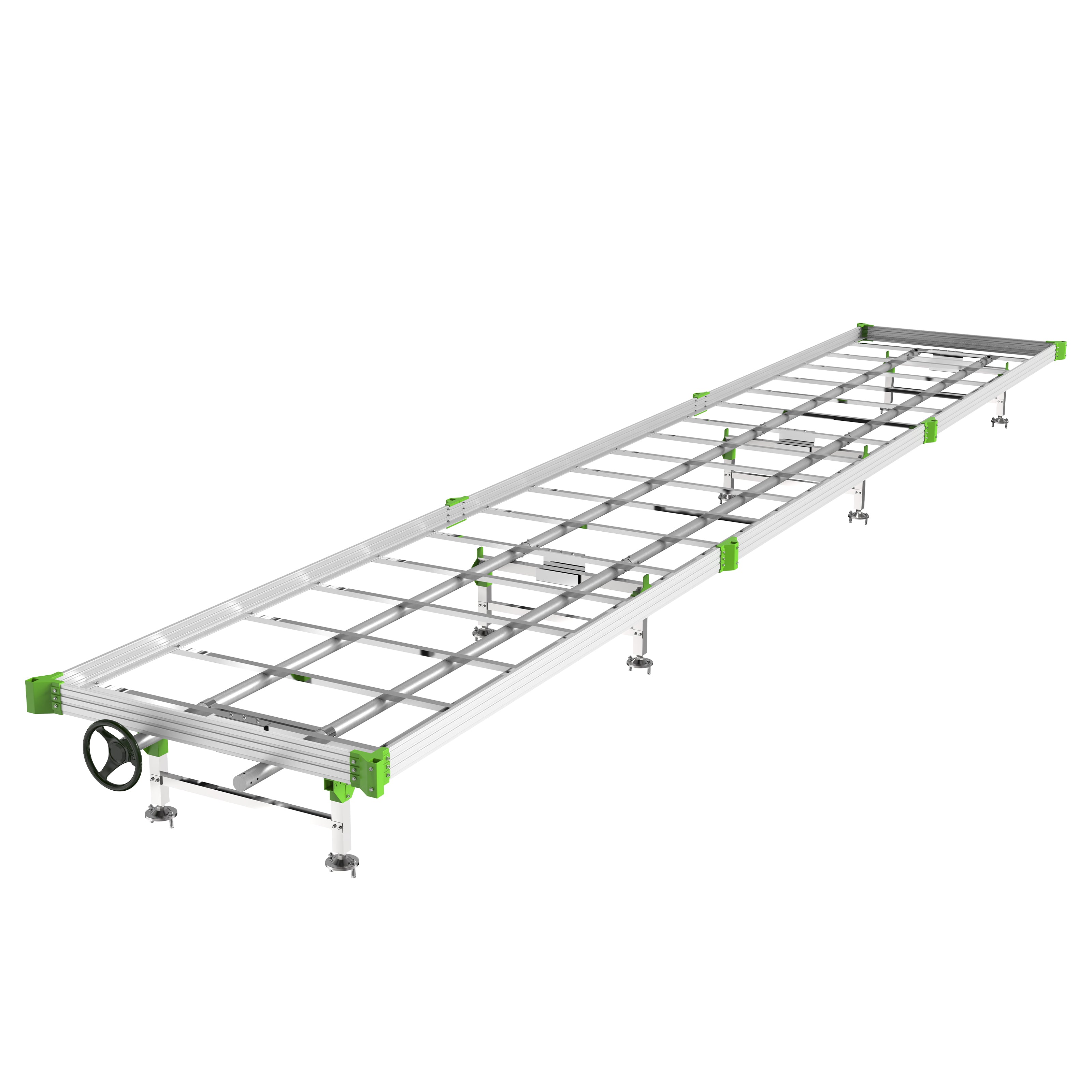 LumiFlora Grow Bench – Professioneller Pflanztisch für Indoor- & Hydroponik-Systeme mit Drainage und Aluminiumrahmen