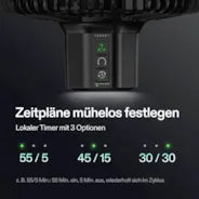 VIVOSUN AeroWave E6 – 6-Zoll Smart Clip-Ventilator mit GrowHub-Kompatibilität
