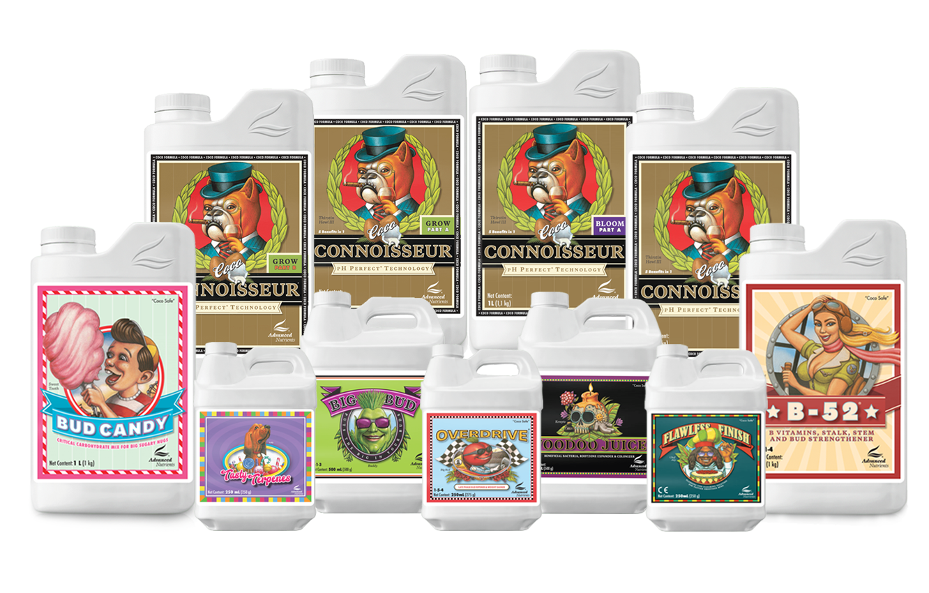 Advanced Nutrients pH Perfect Connoisseur Coco Set – High-End-Düngerset für Kokossubstrat mit optimaler Nährstoffversorgung für Wachstum, Blüte, Harzproduktion & Geschmack