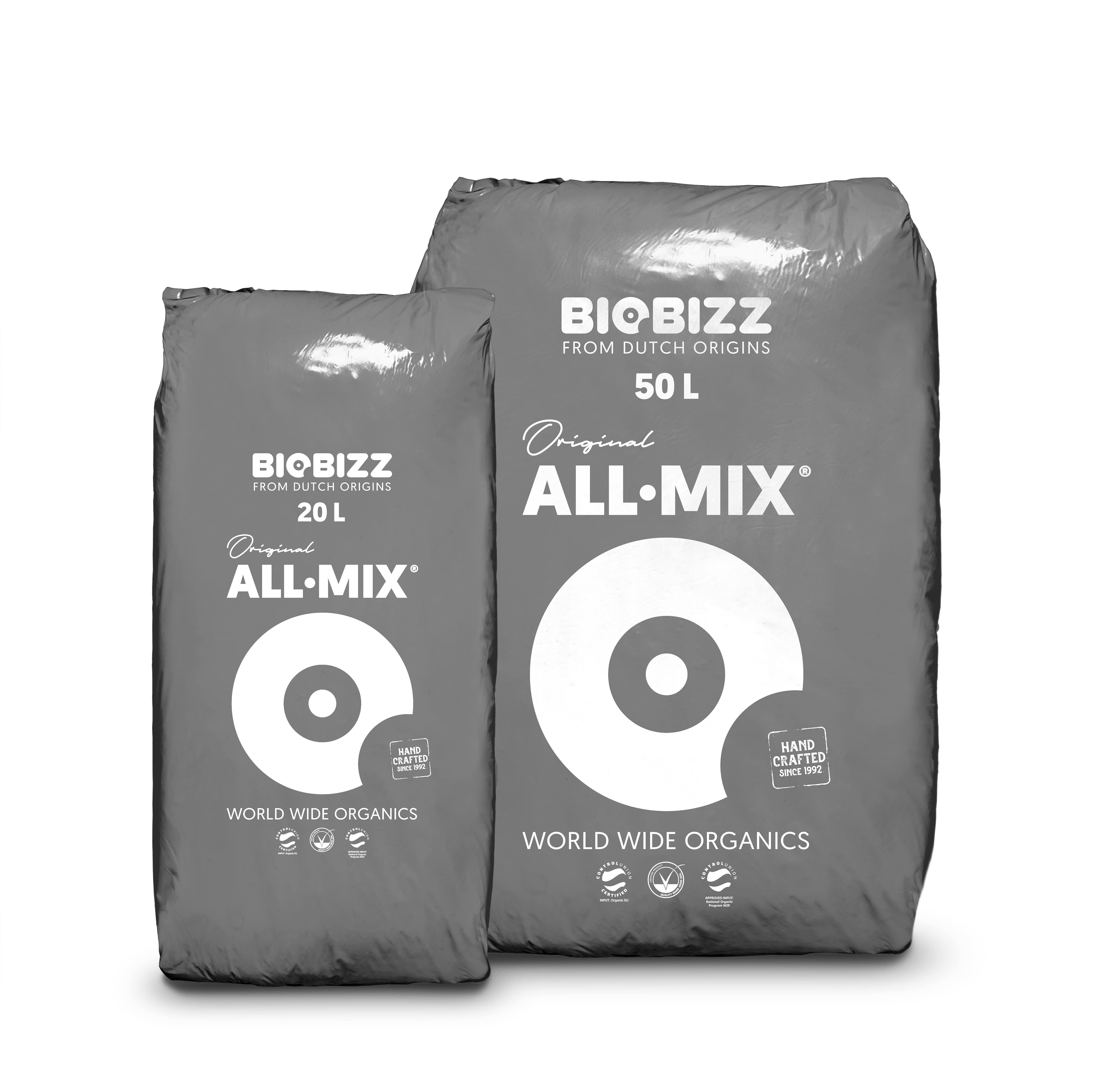 BioBizz All-Mix – Stark vorgedüngtes Bio-Substrat mit optimalen Nährstoffen für kräftiges Wachstum