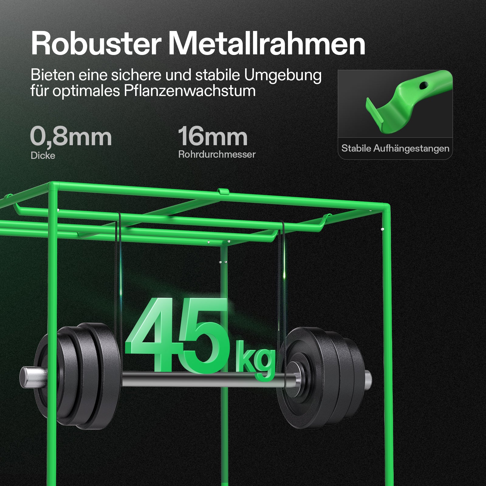 VIVOSUN Growbox Pro 120×120×200 cm – Indoor-Growzelt mit Sichtfenster & reflektierender 600D-Mylar-Beschichtung
