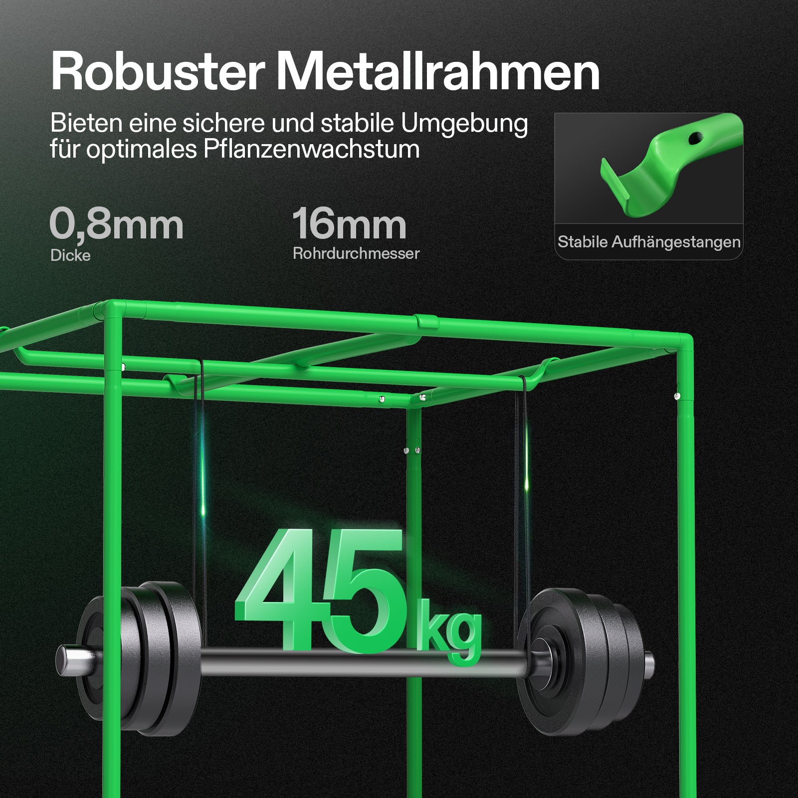 VIVOSUN 2.7×2.7 Mylar Grow Tent – Kompaktes 80×80×160 cm Indoor-Growzelt mit reflektierender Mylar-Beschichtung