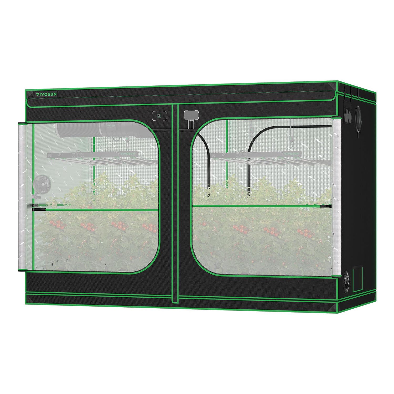 VIVOSUN Pro Grow Tent – Großes 300×150×200 cm professionelles Growzelt mit robuster Mylar-Beschichtung für Indoor-Anbau