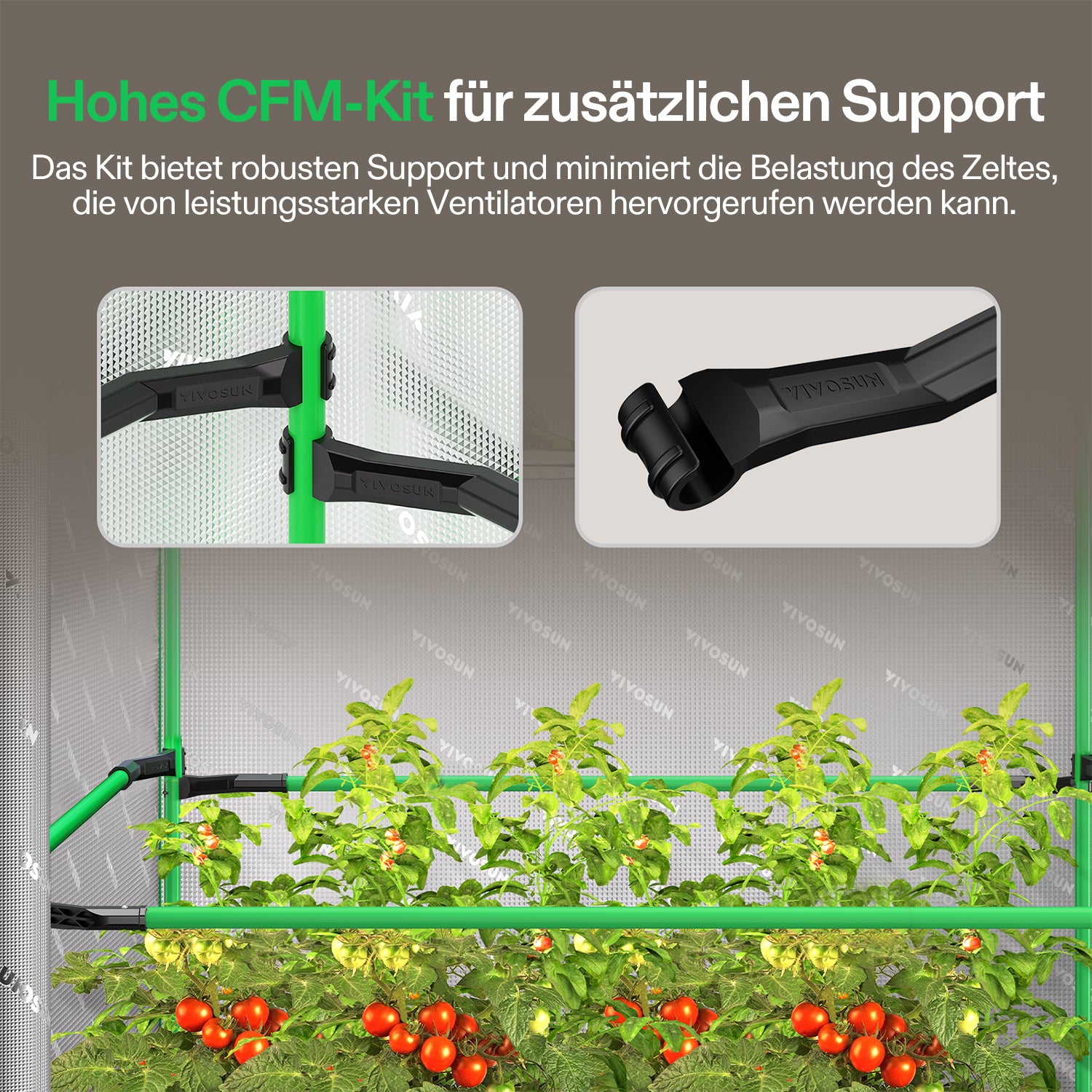 VIVOSUN Pro Grow Tent – Großes 300×150×200 cm professionelles Growzelt mit robuster Mylar-Beschichtung für Indoor-Anbau