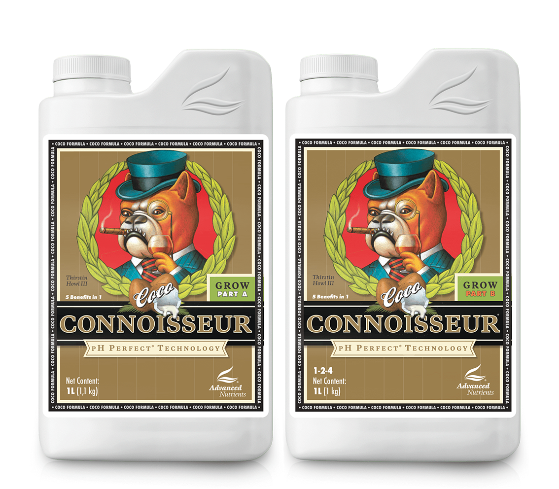 Advanced Nutrients pH Perfect Connoisseur Coco Grow A & B – Hochwertiger Zweikomponenten-Wachstumsdünger mit pH-Stabilisierung für Kokossubstrate