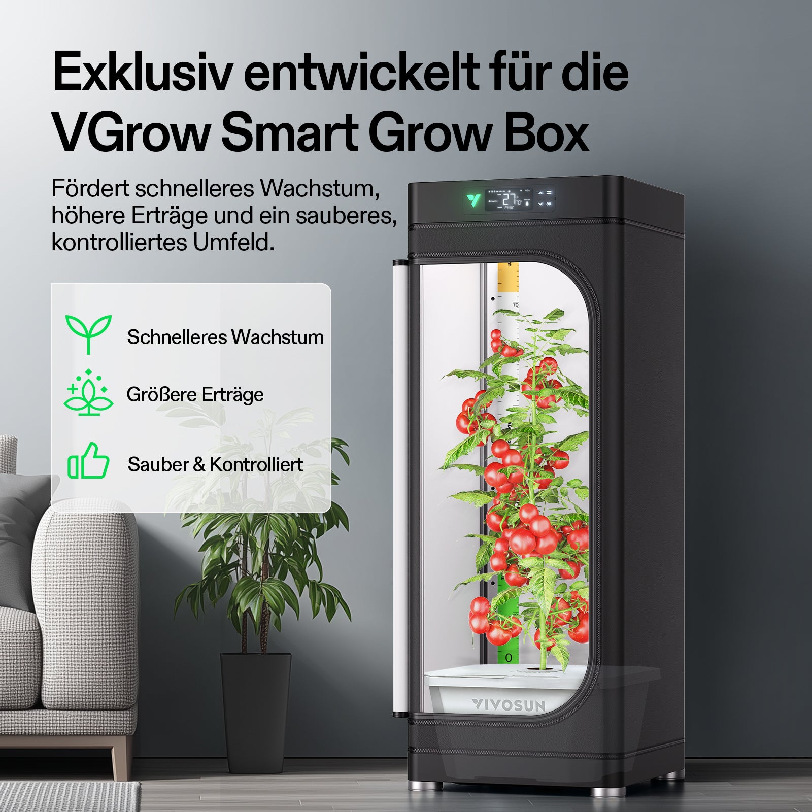 VIVOSUN DWC Hydroponik-Set – 20 L Tiefwasser-Kultursystem für Anfänger und Profis
