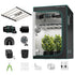 Mars Hydro FC-E4800 480W Growbox Komplettset 120x120x200 cm mit Bridgelux Full-Spectrum Multi-Bar LED, 6 Zoll Abluftsystem, Aktivkohlefilter und Grow-Zubehör