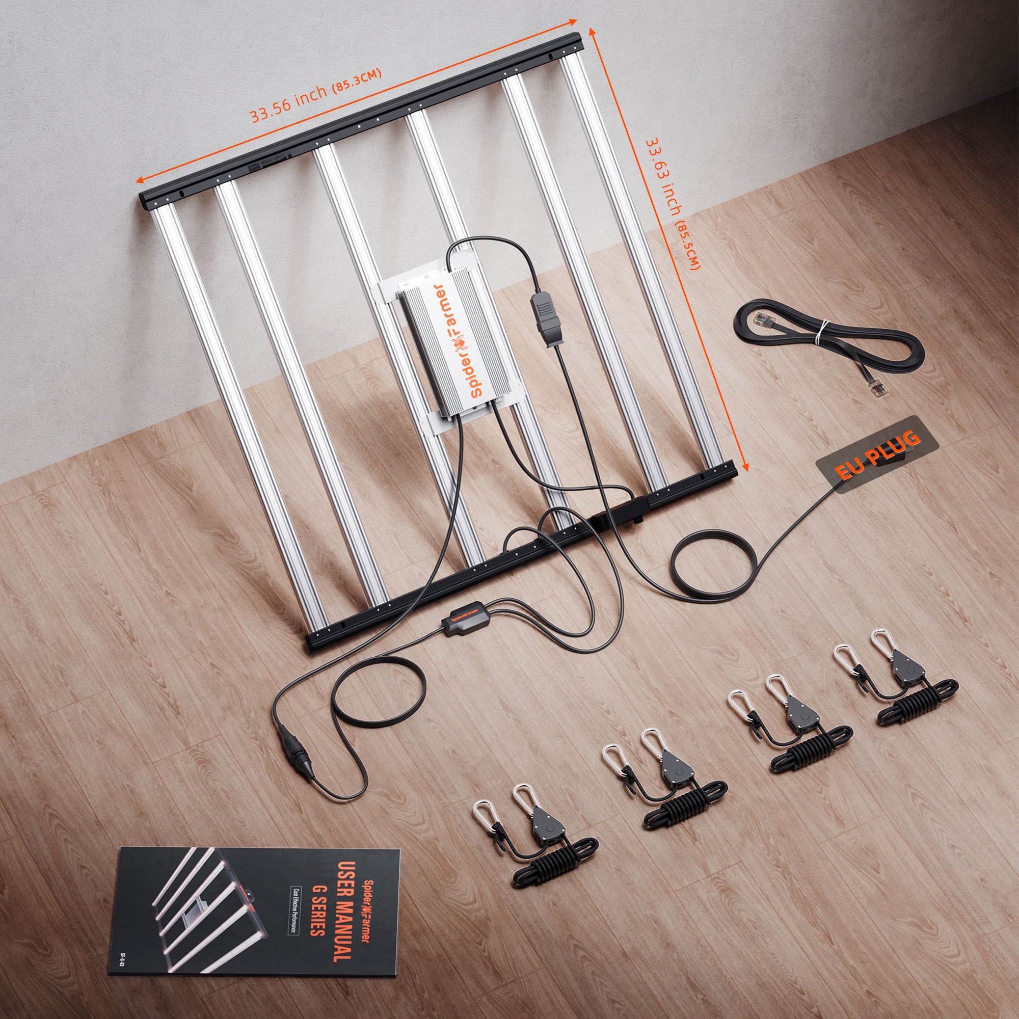 Spider Farmer G5000 LED Growlampe 480W mit App-Steuerung für 120x120 cm