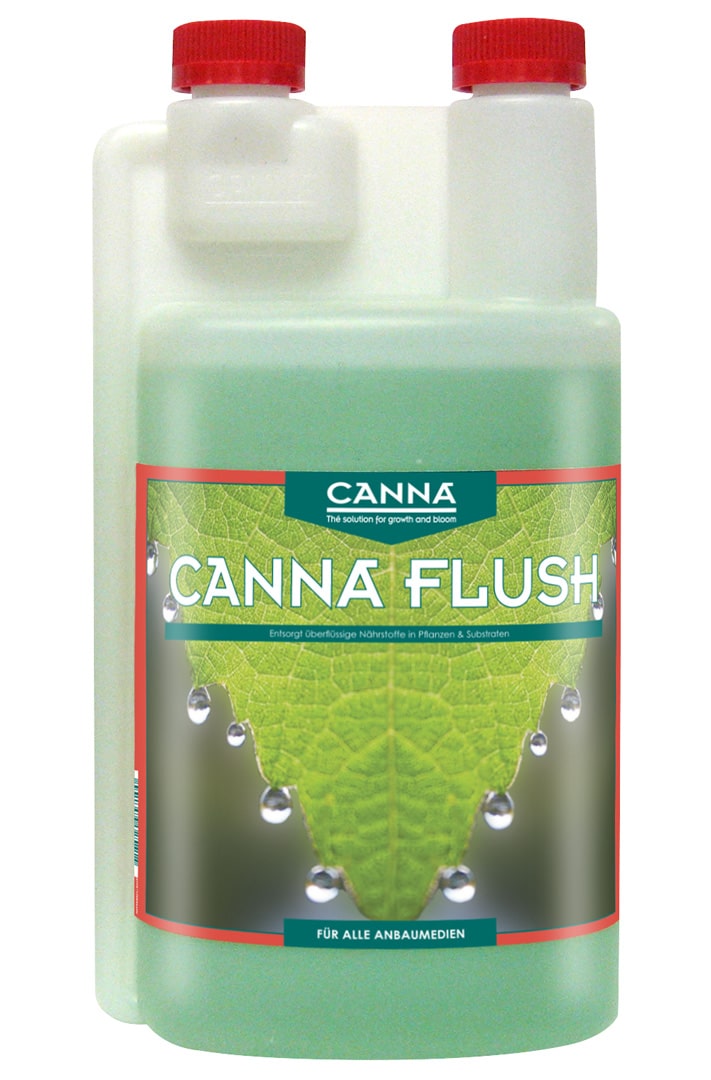 CANNA Flush – Effektive Nährstoffspülung zur Entfernung von überschüssigen Salzen in Erde, Kokos und Hydroponik-Systemen