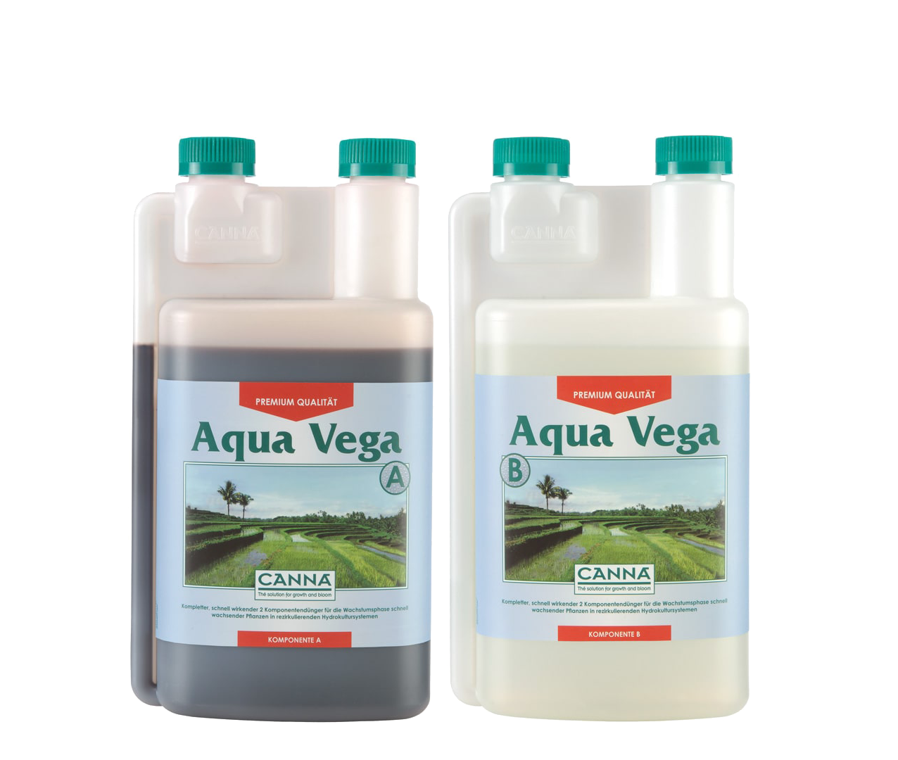 CANNA Aqua Vega A & B – Hochwertiger Zweikomponenten-Wachstumsdünger für hydroponische Systeme