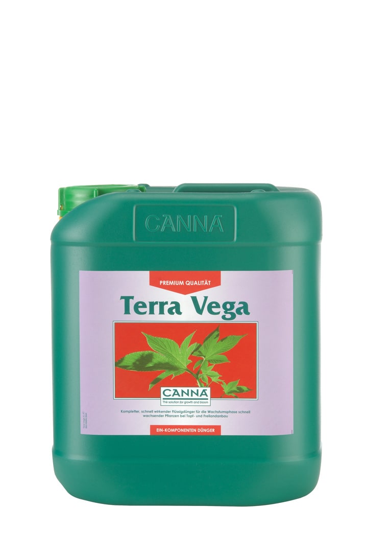 CANNA Terra Vega – Hochwertiger mineralischer Wachstumsdünger für eine optimale Nährstoffversorgung in der vegetativen Phase bei Anbau auf Erde