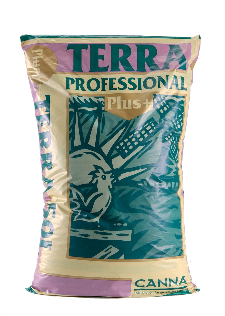 CANNA Terra Professional Plus+ – Stark vorgedüngtes Premium-Substrat für maximale Pflanzengesundheit und Ertrag bei Anbau auf Erde