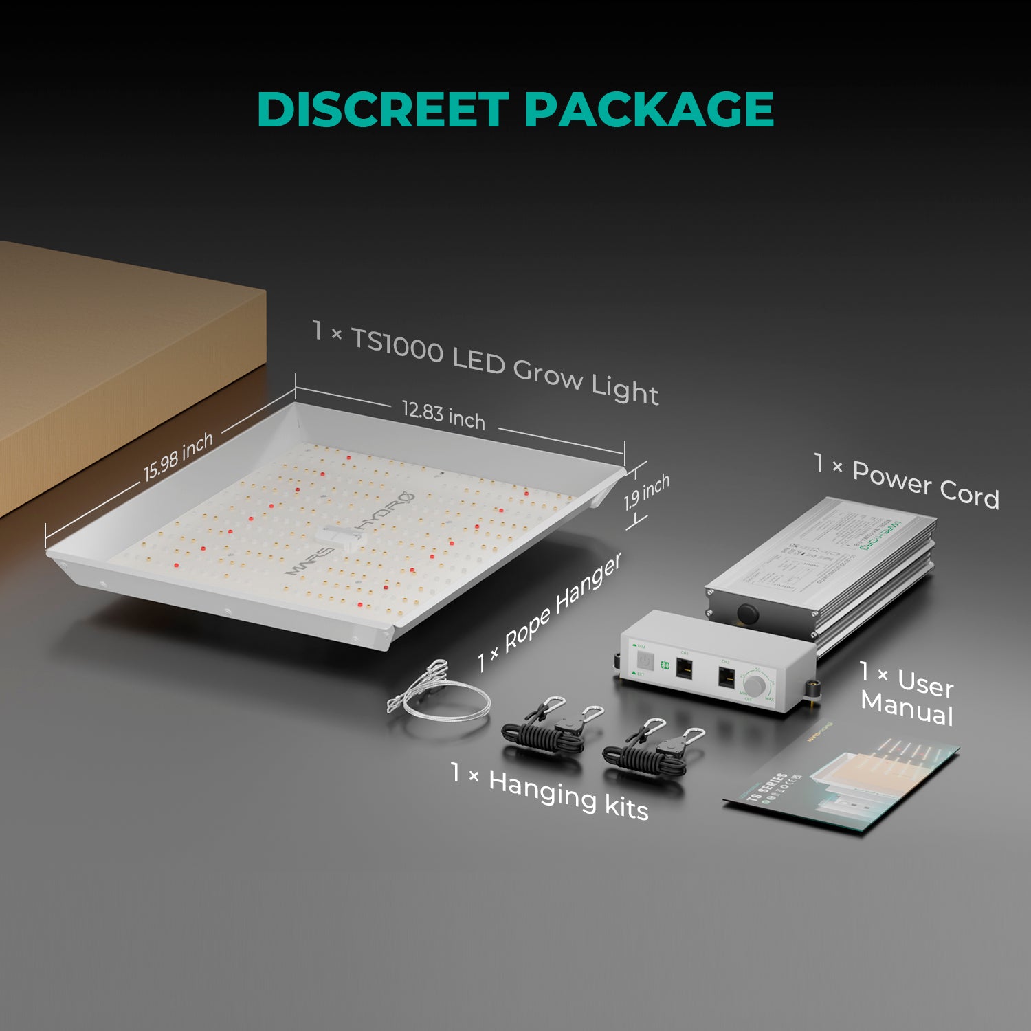 Mars Hydro TS 1000 LED Growlampe 150W – dimmbar, geräuschlos, Vollspektrum