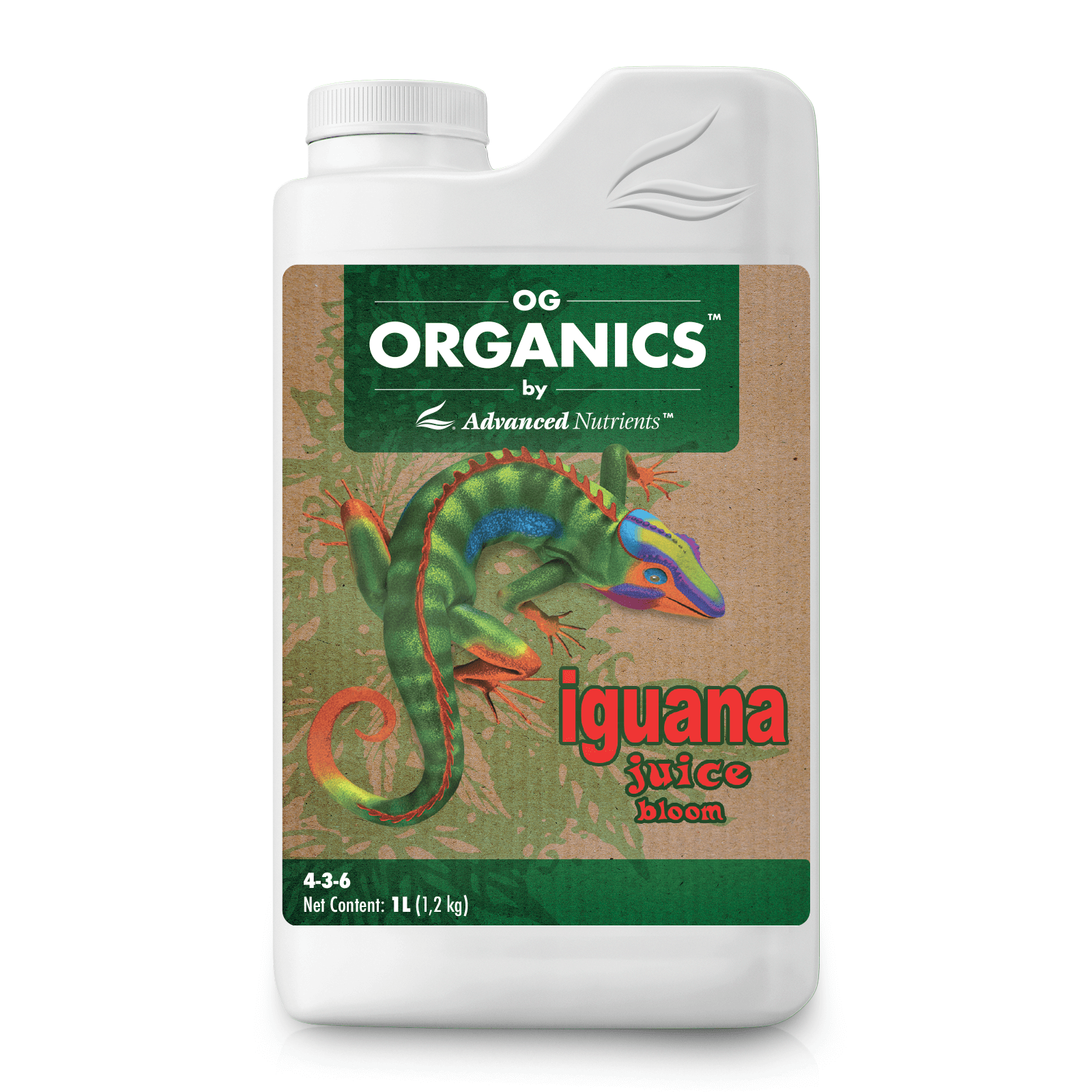 Advanced Nutrients OG Organics Iguana Juice Bloom – Organischer Blütendünger für eine reichhaltige Blütenentwicklung und intensivere Aromen