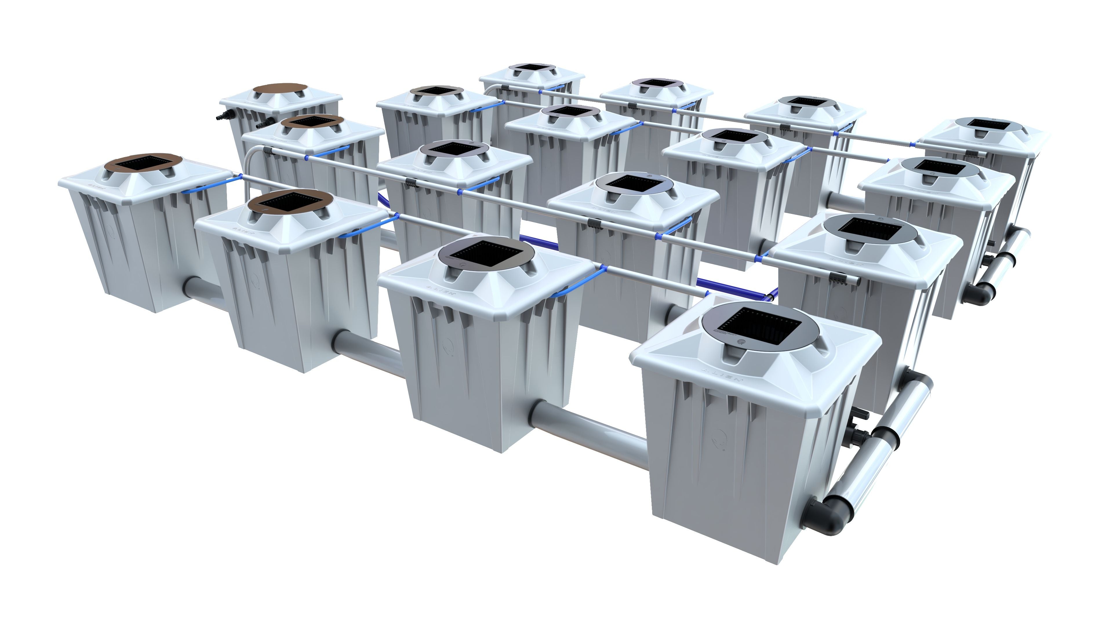 Alien RDWC 16 Pot 20L – Silver Pro Series