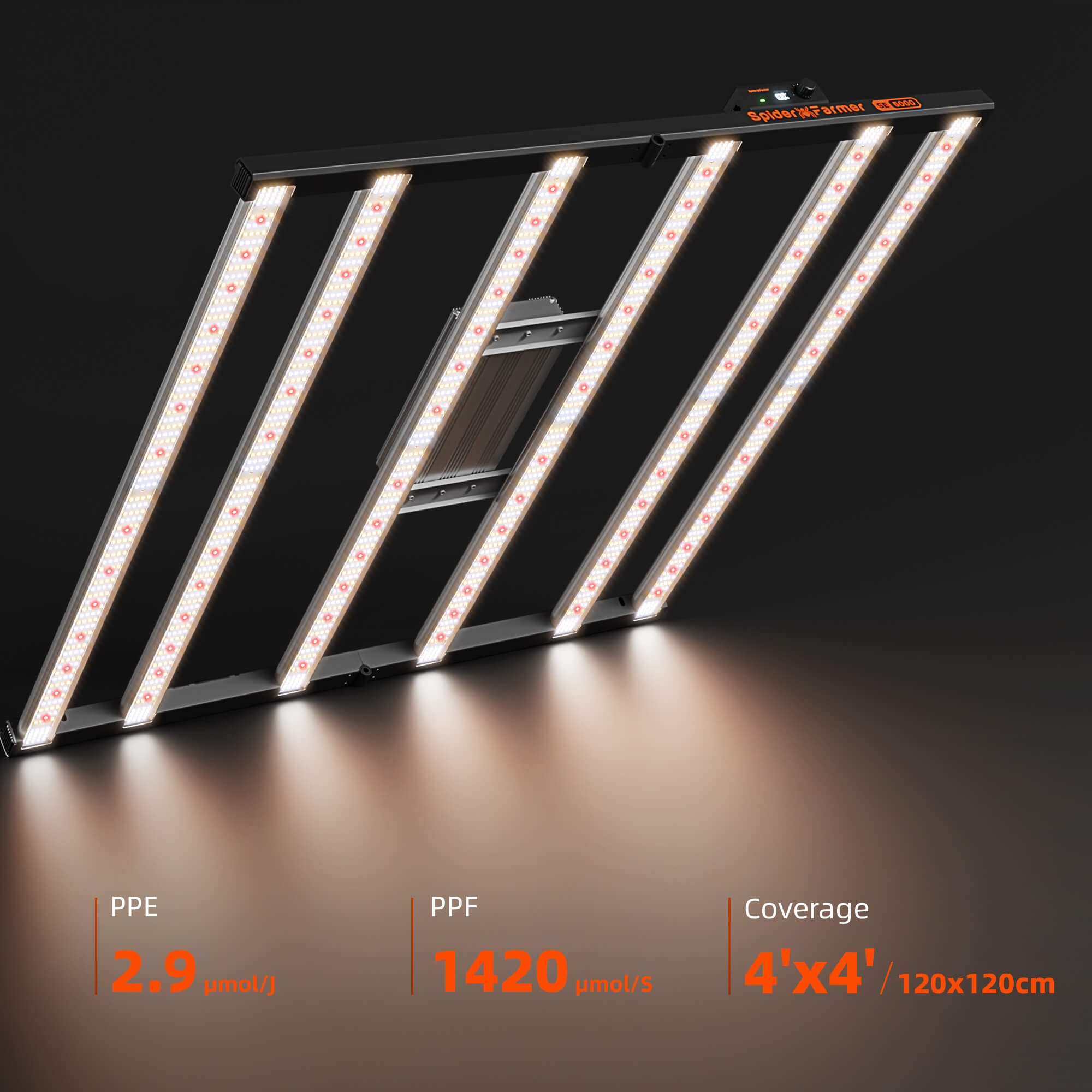 Spider Farmer SE5000 480W Growbox Komplettset 120x120x200 cm