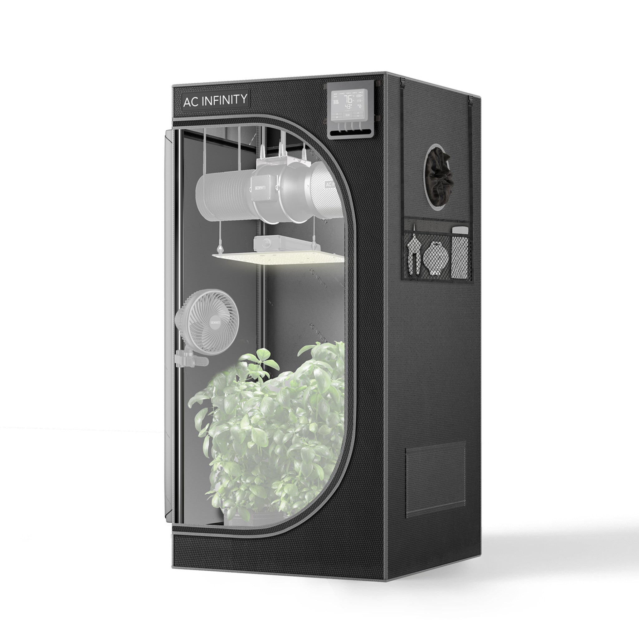 CLOUDLAB 722 Growzelt 60×60×180 cm mit 2000D Mylar & stabilem Metallrahmen für Indoor-Pflanzenzucht
