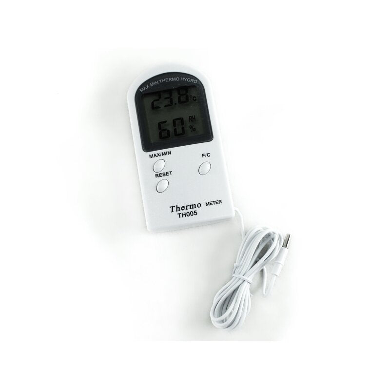 Digitales Hygro-Thermometer 2P mit Temperatur- und Luftfeuchtigkeitsanzeige zur Klimaüberwachung in Growzelten und Innenräumen