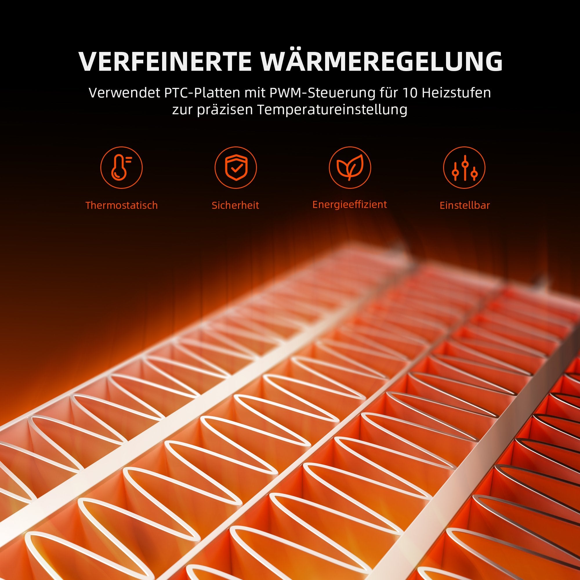 Spider Farmer Indoor Heater – Heizlüfter mit 4 Modi, Tag-/Nacht-Sensoren & 24h-Timer für Growzelte