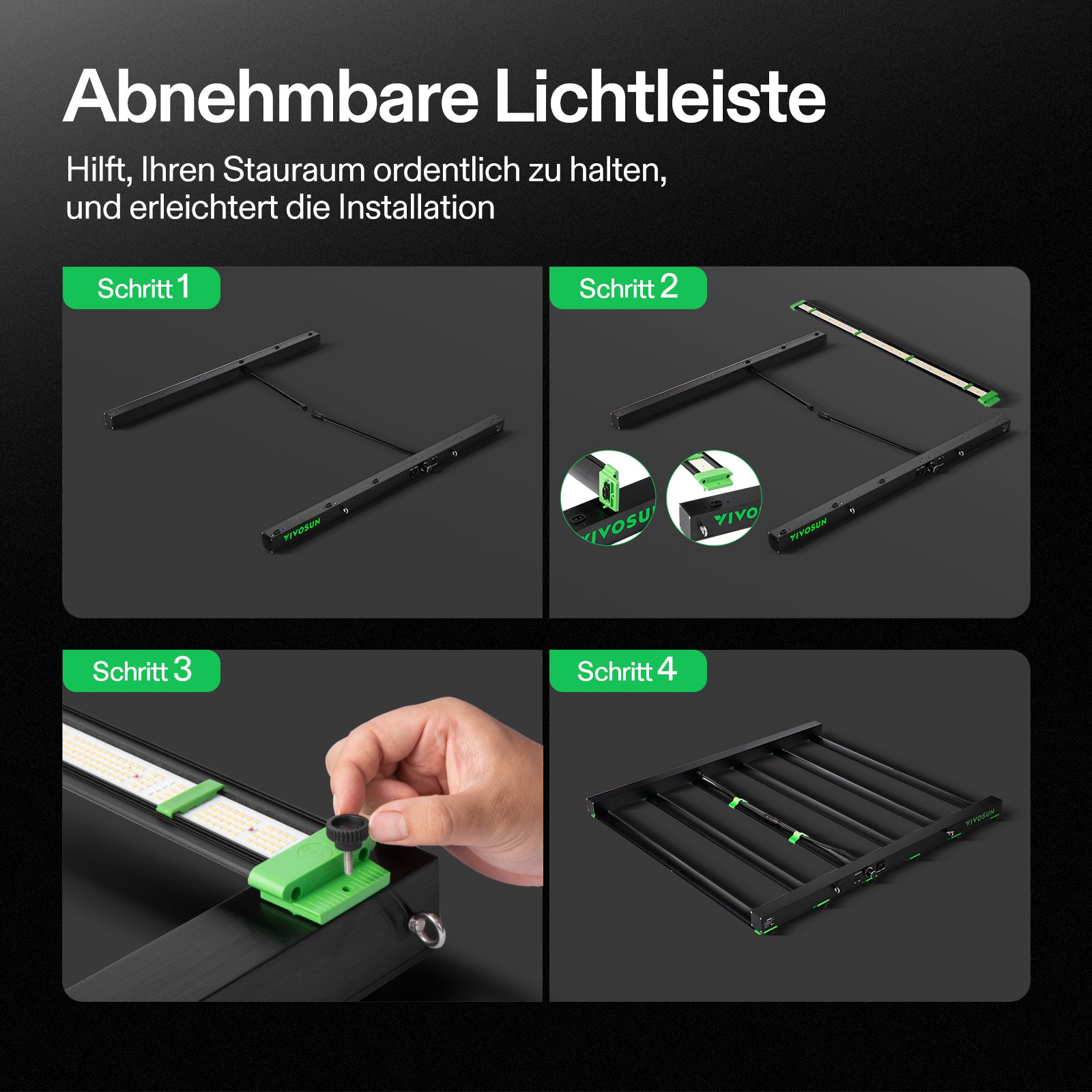 VIVOSUN VSFD6500 – 650 W Vollspektrum LED-Pflanzenlampe für Growzelte
