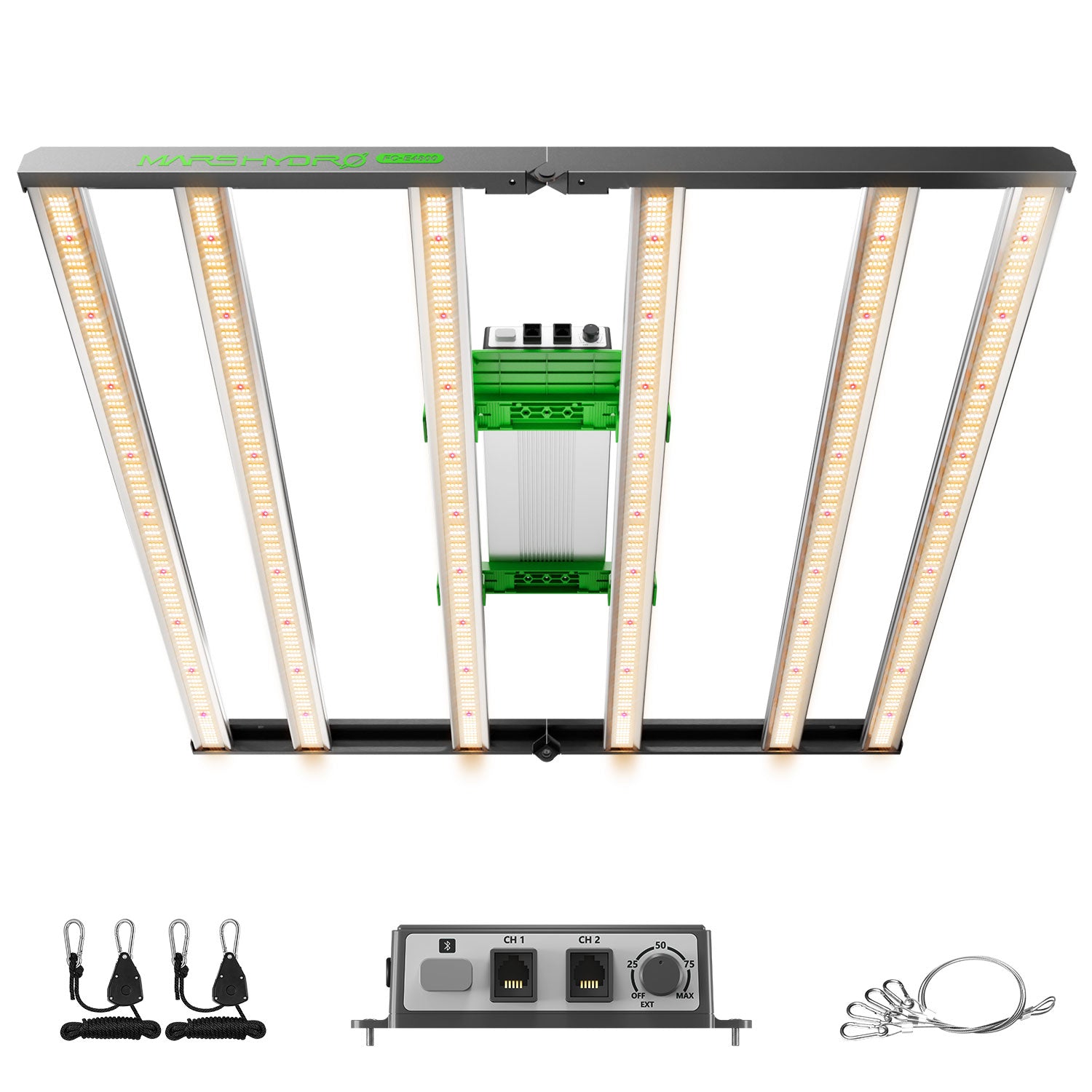 Mars Hydro FC-E4800 Bridgelux 480W LED Grow Lampe mit dimmbarer Full Spectrum Beleuchtung und modularen Lichtleisten für Indoor-Pflanzenanbau