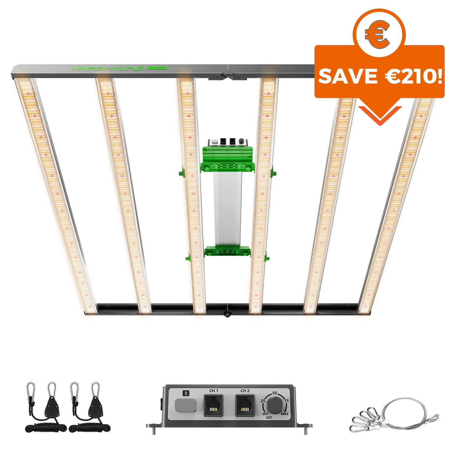 Mars Hydro FC-E8000 800W LED Growlampe mit BridgeLux-Dioden & App-Steuerung