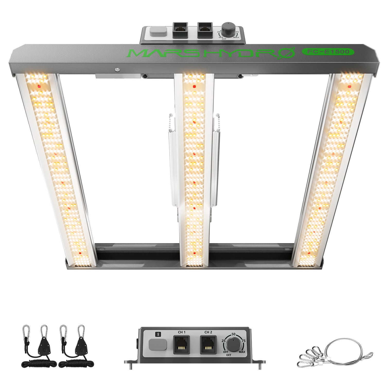 Mars Hydro FC-E1500 Smart 150W LED Growlampe mit App-Steuerung & BridgeLux